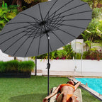 2.7m Garden Parasol Umbrella with Cover Crank