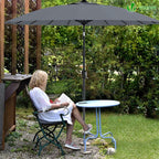 2.7m Garden Parasol Umbrella with Cover Crank