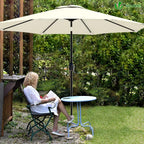 2.7m Garden Parasol Umbrella with Cover Crank