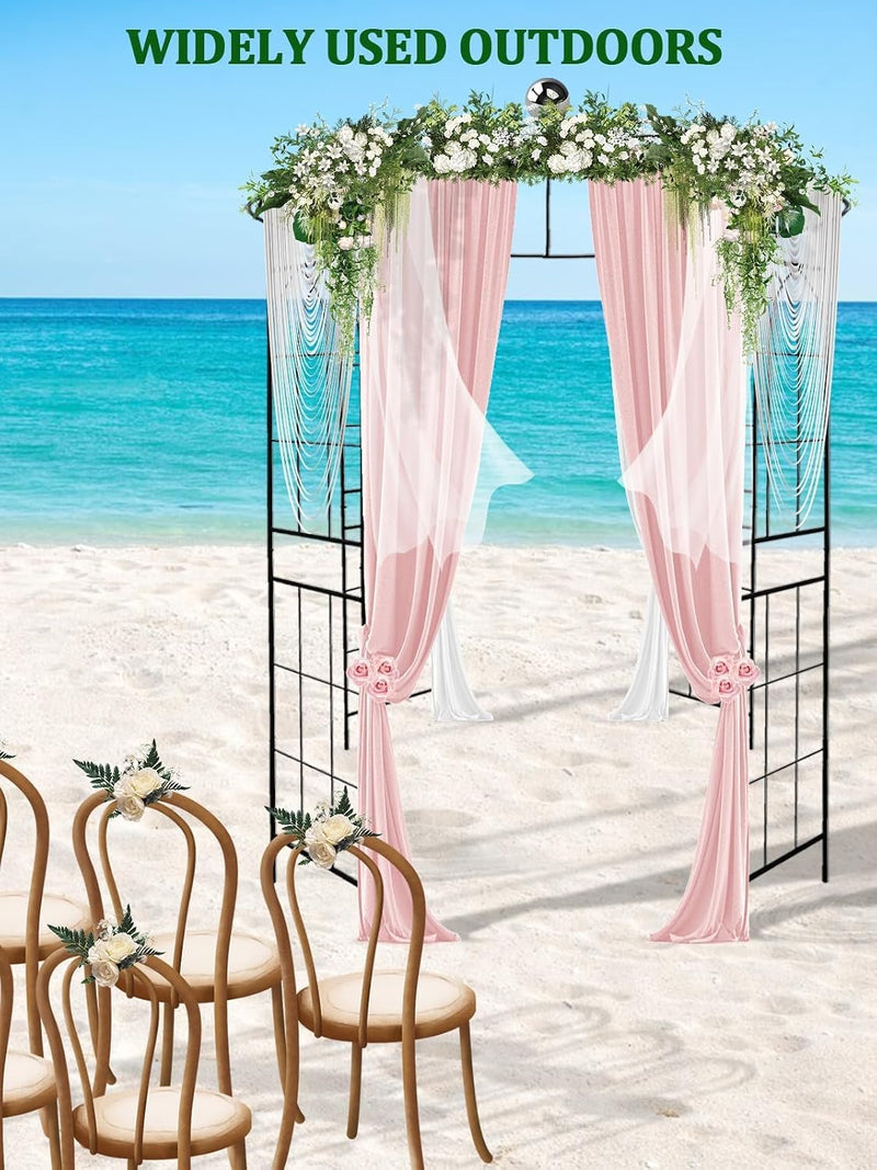 2.9m 4-Sided Metal Heavy Duty Birdcage Shape Garden