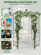 2.9m 4-Sided Metal Heavy Duty Birdcage Shape Garden