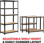 2 Bays 5 Tier Heavy-Duty Industrial Storage