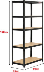 2 Bays 5 Tier Heavy-Duty Industrial Storage