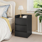 2-Drawer Bedside Table Small Storage Cabinet with Nightstand (Set of 2)