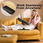 2-In-1 Bed Table Lap Desk Soft Cushions Adjustable
