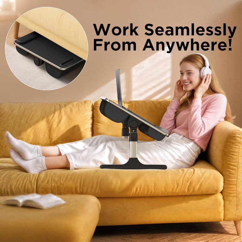 2-In-1 Bed Table Lap Desk Soft Cushions Adjustable