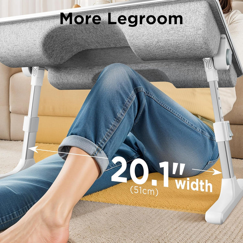 2-In-1 Bed Table Lap Desk Soft Cushions Adjustable