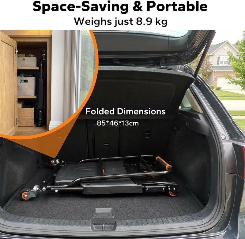 2in1 Folding Sack Truck 200KG Capacity Trolley Vertical