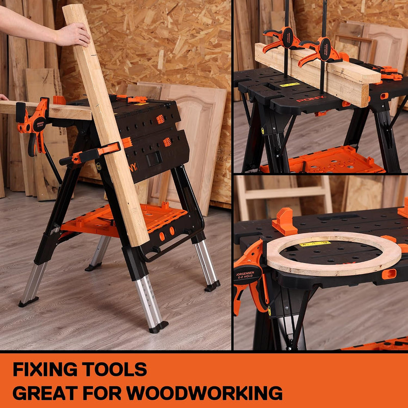 2-In-1 Folding Workbench 227KG Work Bench 454