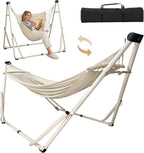 2 in 1 Hammock Hanging Chair with Foldable