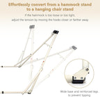 2 in 1 Hammock Hanging Chair with Foldable