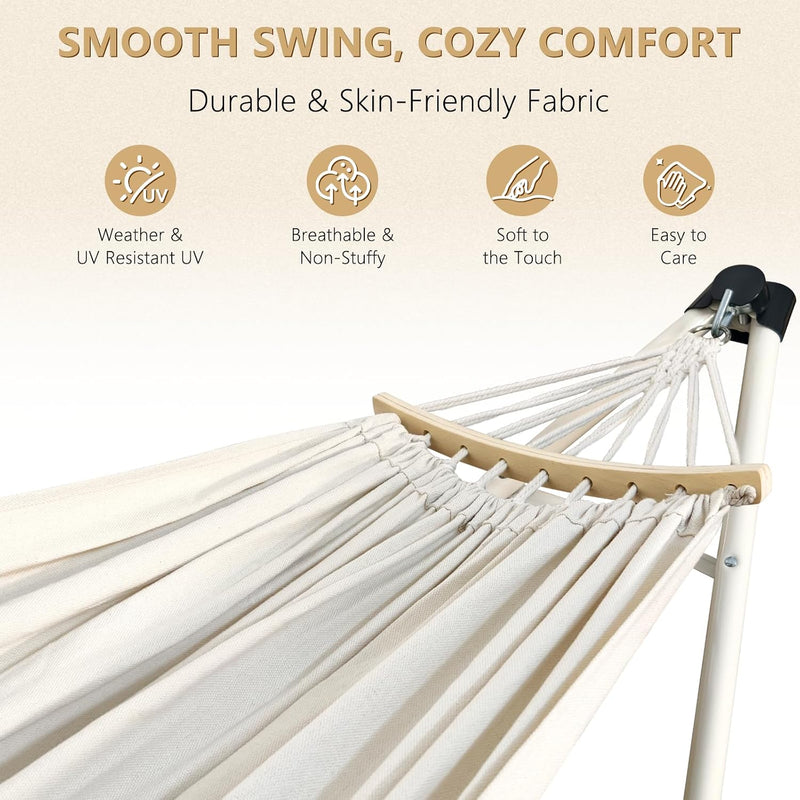 2 in 1 Hammock Hanging Chair with Foldable