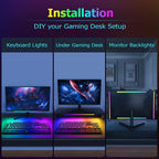 2-In-1 Under Monitor Light Bar Gaming Lights