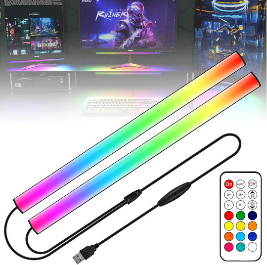 2-In-1 Under Monitor Light Bar Gaming Lights