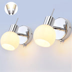 2-Light Wall Sconces Vanity Light with Clear Glass