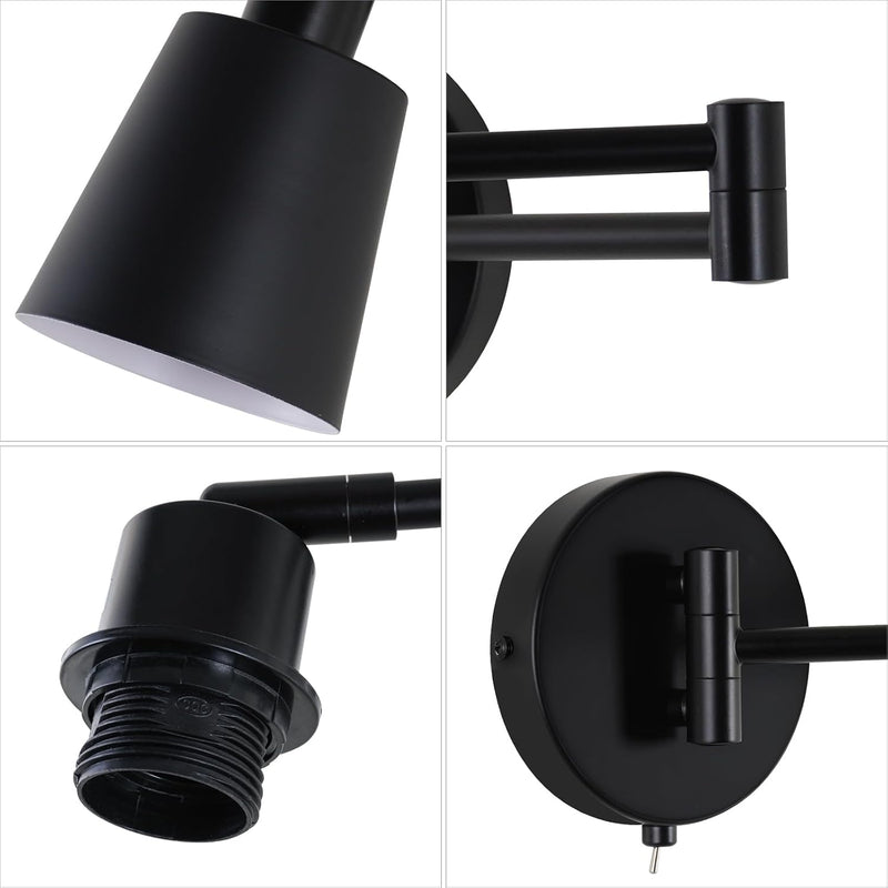2-Light Wall Sconces Vanity Light with Clear Glass