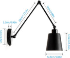2-Light Wall Sconces Vanity Light with Clear Glass