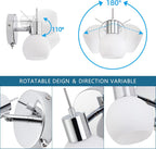 2-Light Wall Sconces Vanity Light with Clear Glass
