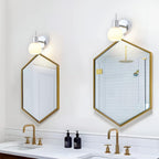 2-Light Wall Sconces Vanity Light with Clear Glass