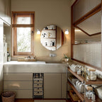 2-Light Wall Sconces Vanity Light with Clear Glass