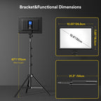 2-Pack 13" LED Video Light Kit with 170CM