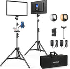 2-Pack 13" LED Video Light Kit with 170CM