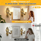 2-Pack Retro Wall Sconce with Milk Glass Shade