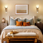 2-Pack Retro Wall Sconce with Milk Glass Shade
