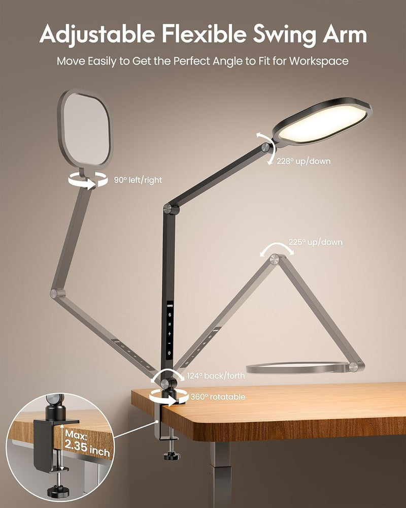 2 Packs LED Desk Lamp for Home Office