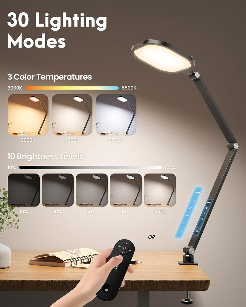 2 Packs LED Desk Lamp for Home Office