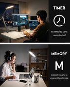 2 Packs LED Desk Lamp for Home Office