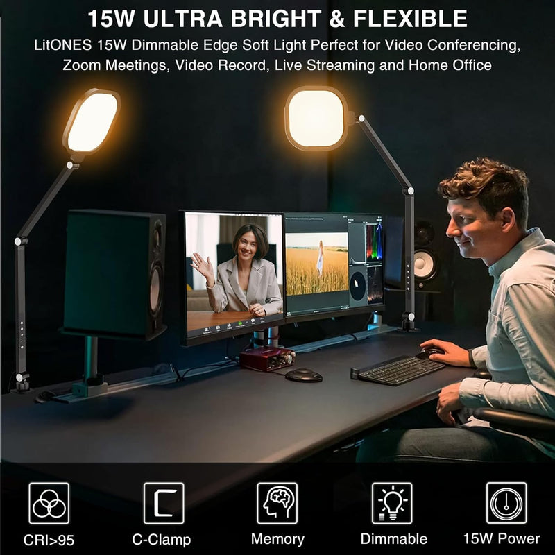 2 Packs LED Desk Lamp for Home Office