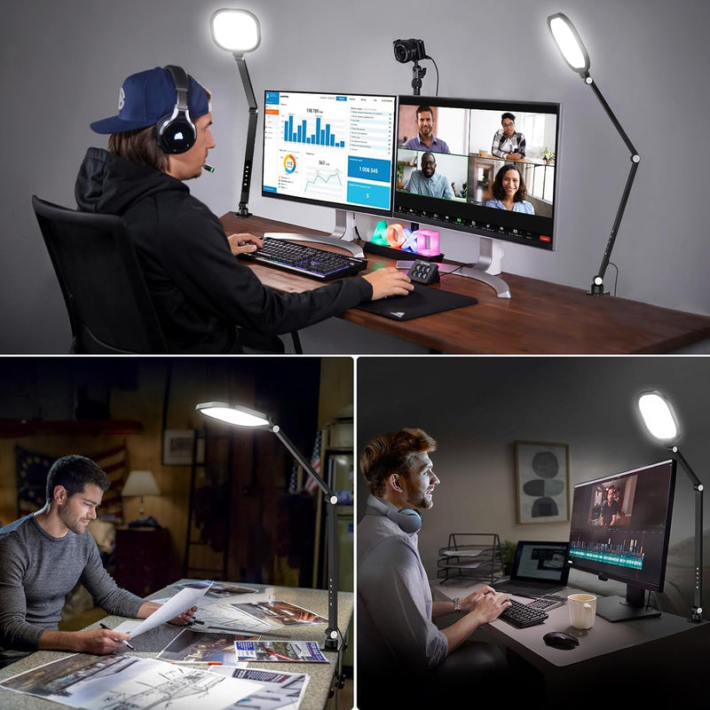 2 Packs LED Desk Lamp for Home Office