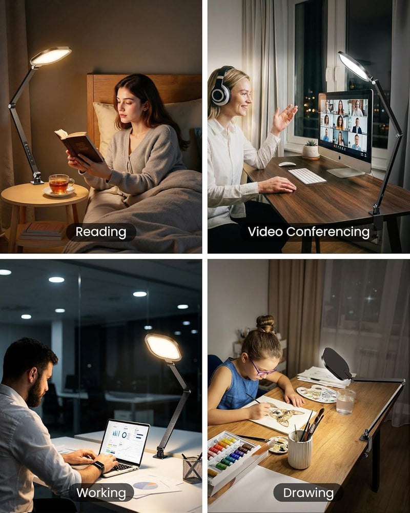 2 Packs LED Desk Lamp for Home Office