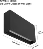 2 Pcs Outdoor Up and Down Lights Mains