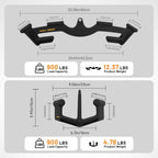 2-Pcs Set Lat Pulldown Attachments for Back Training