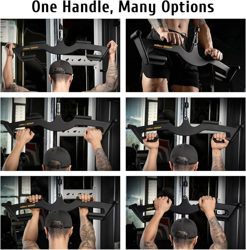 2-Pcs Set Lat Pulldown Attachments for Back Training