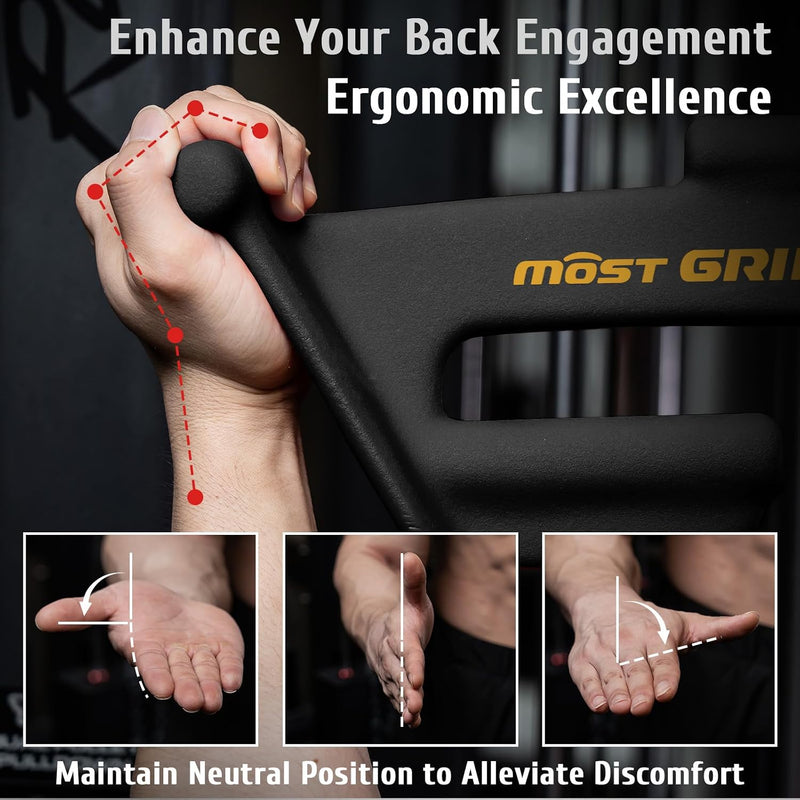 2-Pcs Set Lat Pulldown Attachments for Back Training
