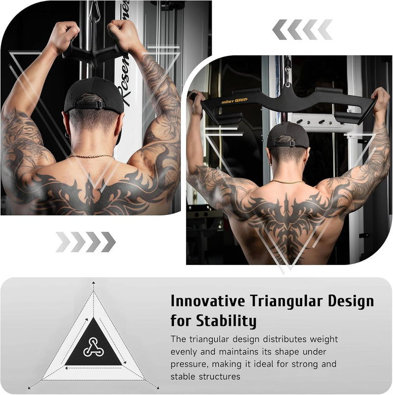 2-Pcs Set Lat Pulldown Attachments for Back Training
