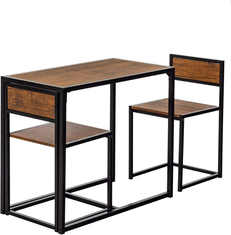2 Seater Compact Dining Set 2 Chairs