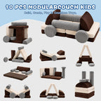 2 Seater Modular Kids Sofa Bed Chair