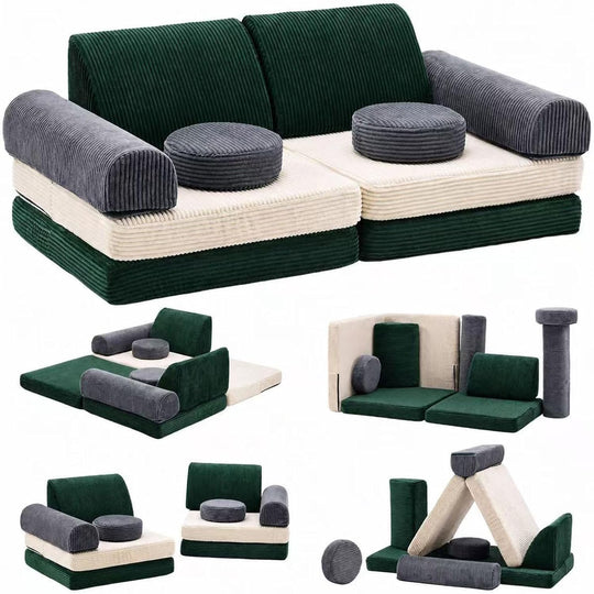 2 Seater Modular Kids Sofa Bed Chair