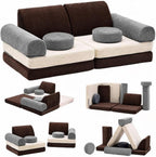 2 Seater Modular Kids Sofa Bed Chair