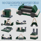 2 Seater Modular Kids Sofa Bed Chair
