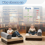 2 Seater Modular Kids Sofa Bed Chair