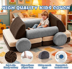 2 Seater Modular Kids Sofa Bed Chair