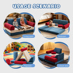 2 Seater Modular Kids Sofa Bed Chair