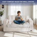 2 Seater Sofa Corduroy Couch with Armrests Loveseat