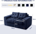 2 Seater Sofa Corduroy Couch with Armrests Loveseat