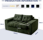 2 Seater Sofa Corduroy Couch with Armrests Loveseat